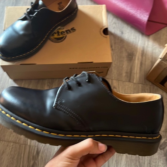 1461 BEX SMOOTH LEATHER OXFORD SHOES- black-